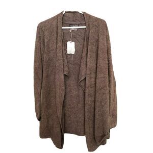 NWT Barefoot Dreams Cozy Chic Lite Wrap Cardigan Sweater Size XXS XS Brown $128